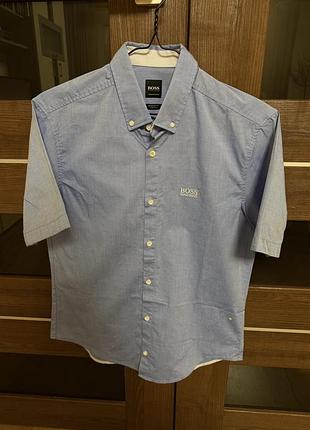 Сорочка/рубашка/теніска hugo boss розмір s. 100% оригінал. сток.