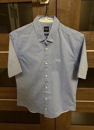 Сорочка/рубашка/теніска hugo boss розмір s. 100% оригінал. сток.