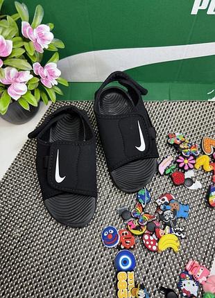 Оригінальні шльопанці босоніжки сандалі на липучці nike
