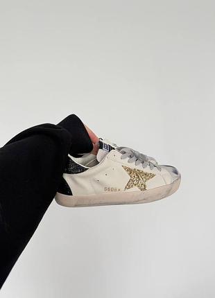 👟 кросівки  golden goose white/gold/black       / наложка bs👟