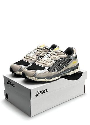 Чоловічі кросівки asics gel-nyc black grey beige