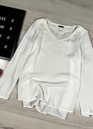 Сорочка з ажурною вставкою massimo dutti