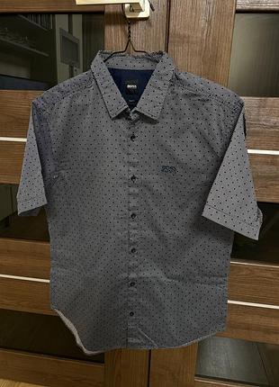 Сорочка/рубашка/теніска hugo boss розмір m/l. 100% оригінал.