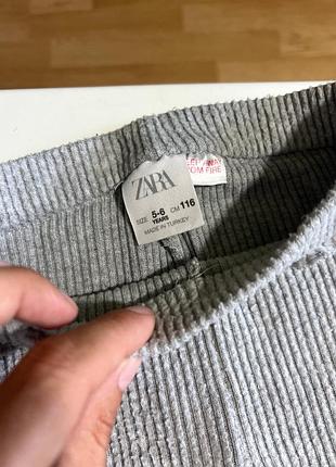 Лосинки в рубчик zara 3