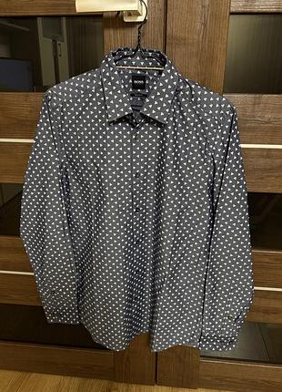 Сорочка/рубашка hugo boss розмір м. 100% оригінал. сток.