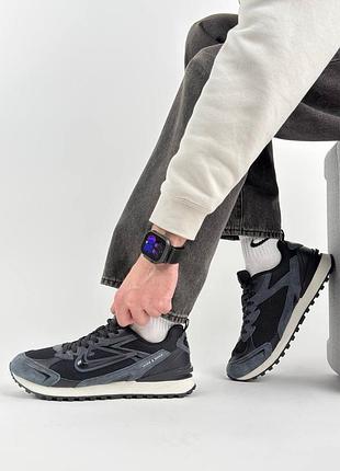 Чоловічі кросівки nike waffle s dark grey black