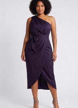 Сукня з леопардовим принтом animal jacquard asymmetric dress ted baker
