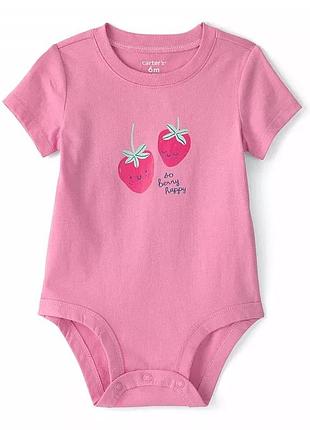 Боді carter’s для дівчинки, розмір 3m (55-61 см) з полуничками
