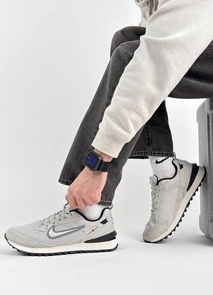 Чоловічі кросівки nike waffle s beige grey black