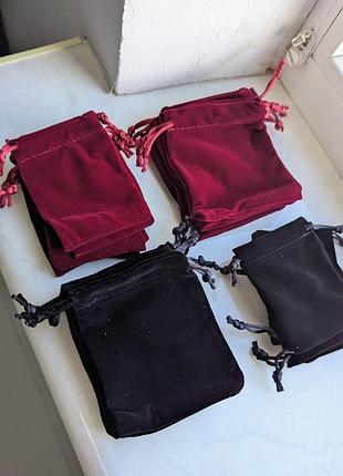 Бархатні пильники red and black 20шт