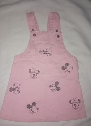 Сарафан джинсовий на кнопках disney.