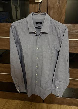 Сорочка/рубашка hugo boss розмір m/l. 100% оригінал.