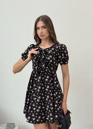 Сукня міні із зав'язками на грудях