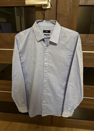 Сорочка/рубашка hugo boss розмір m/l. 100% оригінал. сток.