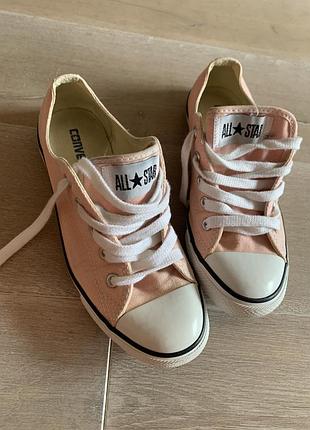 Вінтажні 2010ті кеди converse chuck taylor all star ox (низькі) peony pink
