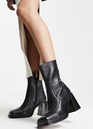 Ботинки из натуральной кожи asos