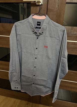 Сорочка/рубашка hugo boss. розмір l. 100% оригінал.