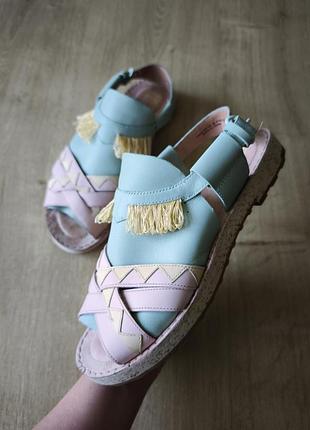 Крутые женские кожаные босоножки camper, испания ,р.38.
