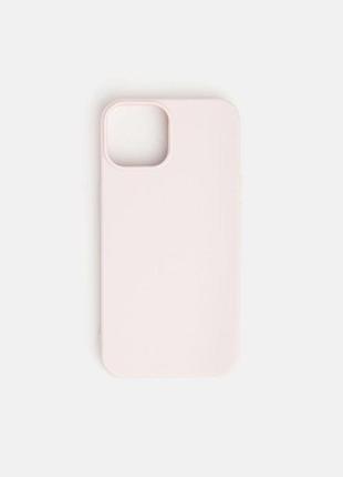 Новий силіконовий чохол для iphone 13 ніжно-рожевий / пудровий