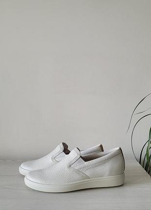 Слипоны кожаные оригинал ecco soft 7 470493 гг.39