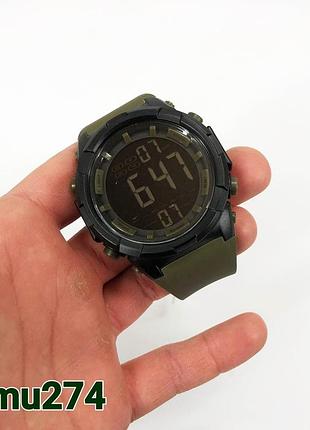 Годинник наручний чоловічий skmei 1845ag army green, армійський водостійкий тактичний годинник. колір: зелений