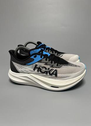 Професійні бігові кросівки з карбоновою пластиною hoka one one rocket x 3 (carbon fiber plate) оригінал 1168724 wblc
