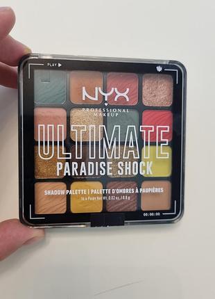 Палетка тіней nyx ultimate paradise shock