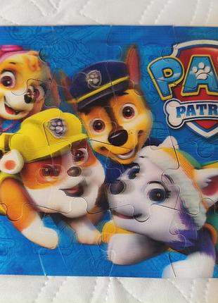 Пазл paw patrol / цуценячий патруль переливний 2 в 1  3+