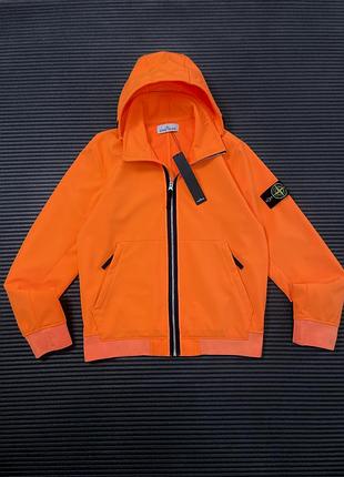 Куртка / софтшел stone island shell-r orange оригінал