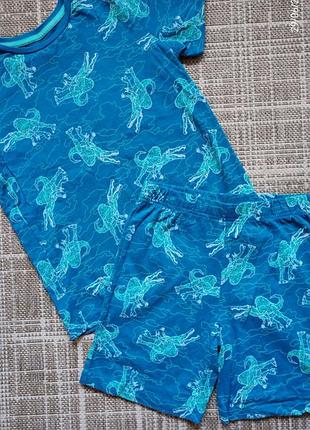 Котоновий комплект для хлопчика футболка з шортами