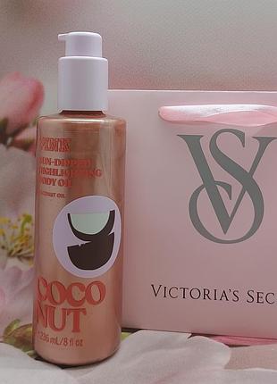 Масло-бронзатор для тела с шиммером victoria’s secret pink shimmer pineapple highlighting oil
оригинал из сша