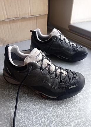 Трекінгові шкіряні кросівки напівчеревики meindl texas goretex pro vibram