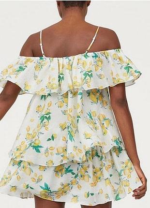 H&amp;m платье платье лиоцель с лимонами xs - s размер