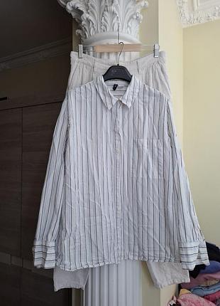 Сорочка, рубашка h&m, 100% cotton