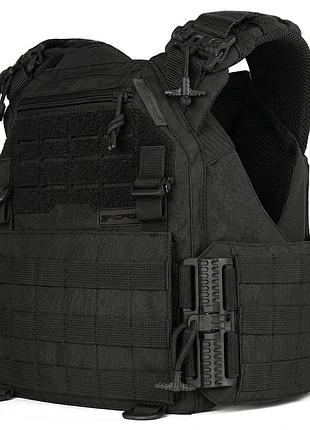 Плитоноска женская warmor gen.3 fl specprom (for ladies). без подсумков. с быстрым боковым и верхним сбросом (без плит). черный