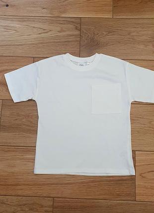 Біла базова футболка zara