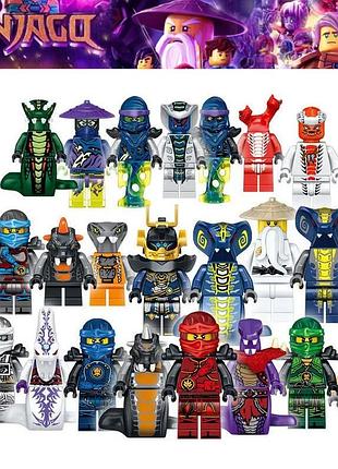 Набор фигурок ниндзяго 24 шт ninjago masters of spinjitzu em31035 типа лего