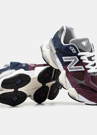 Женские кроссовки new balance 9060 bordo blue 36-37-38-39-40-41