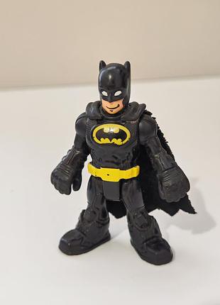 Imaginext dc super friends batman black textured suit figure
