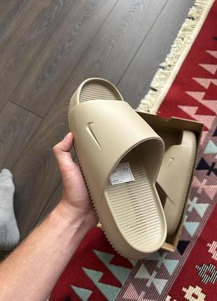 Оригінальні тапочки nike calm slide sandals khaki