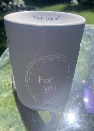 Аромалампа керамічна з написом,  нідерланди ,бренд scentcips