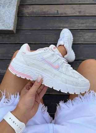 Жіночі кросівки nike p-6000 white pink