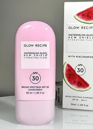 Солнцезащитный флюид с ниацинамидом glow recipe watermelon glow dew shield spf 30 (50 мл)