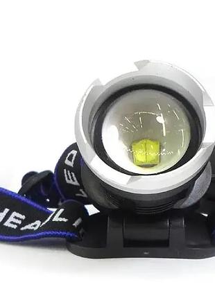 Налобний ліхтар bl t24 — p50 2*18650 battery 6809