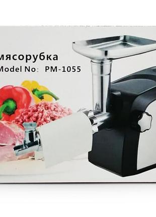 Электромясорубка pm-1055 promotec (4шт.ящ)