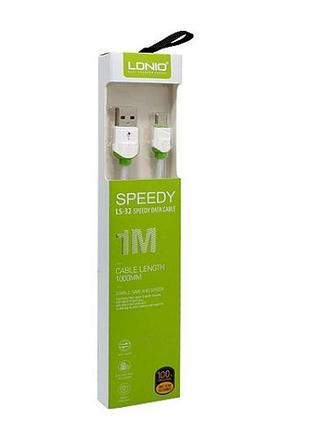 Кабель ldnio ls32 lightning cable 1м 2