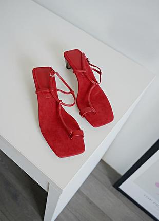 Zara босоніжки  із замші лімітованої колекції