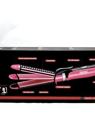 Випрямляч із гофре gemei gm-2922