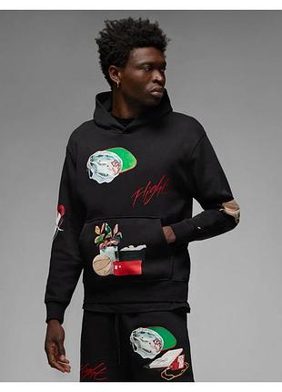 Худи мужское air jordan flight artist black dq8043-010