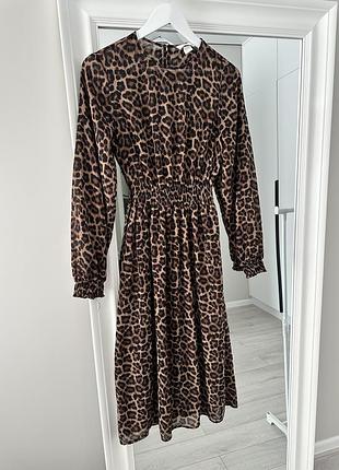 Леопардова сукня h&m нюанс ост фото